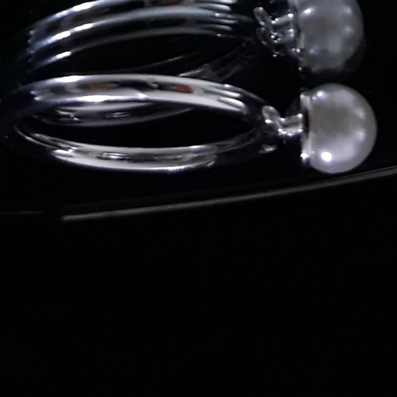 June BirthStone GENUINE Pearl Ring Sterling Promise SIZE 10 - Picture 9 of 12